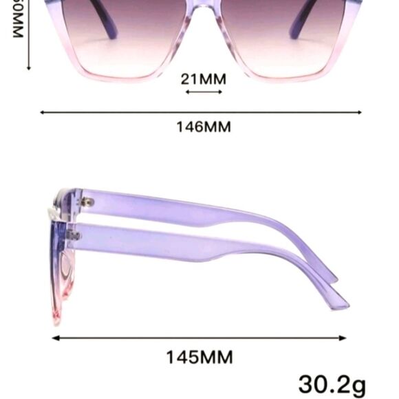 BRAND New Oversized Ombre sunglasses - Picture 4 of 4